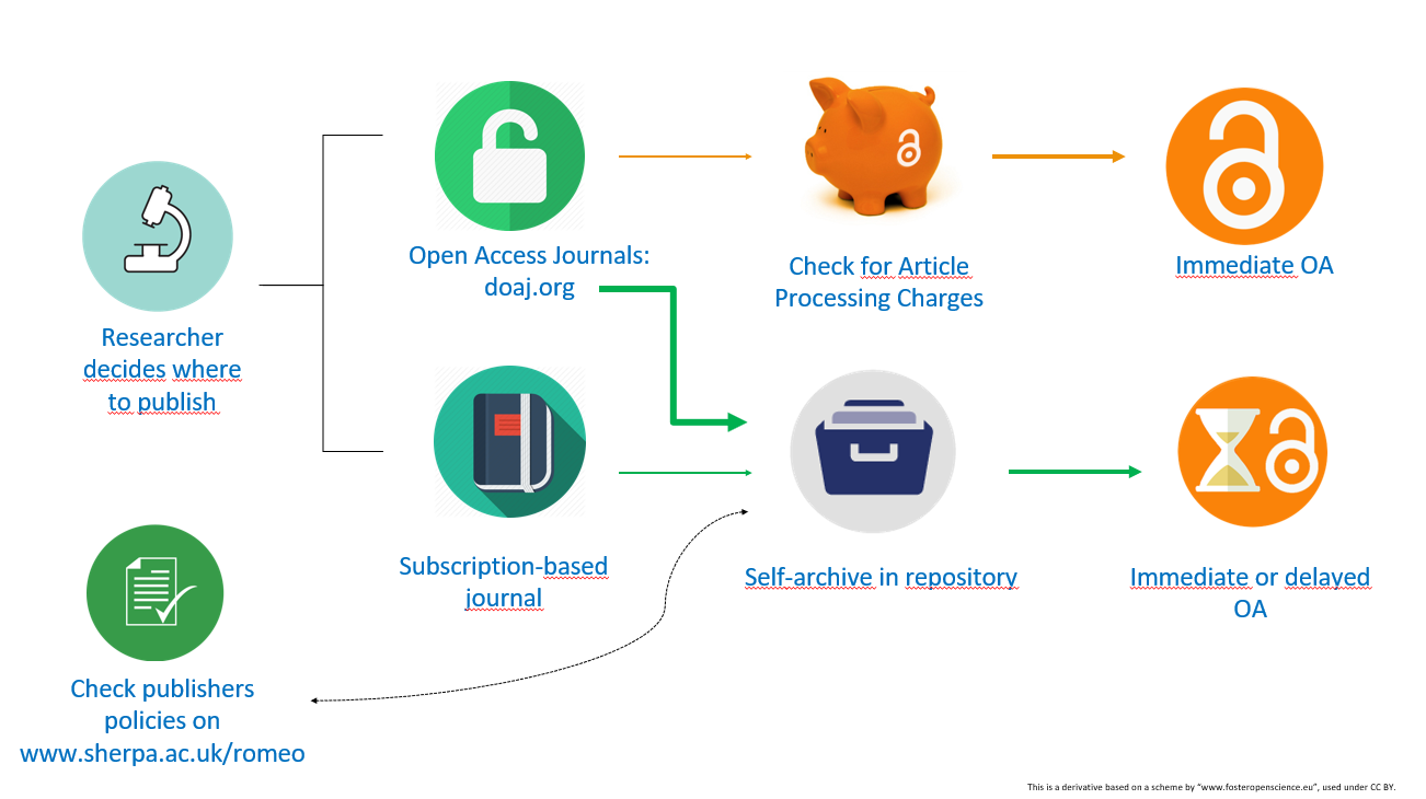 flowchart self archiving repository