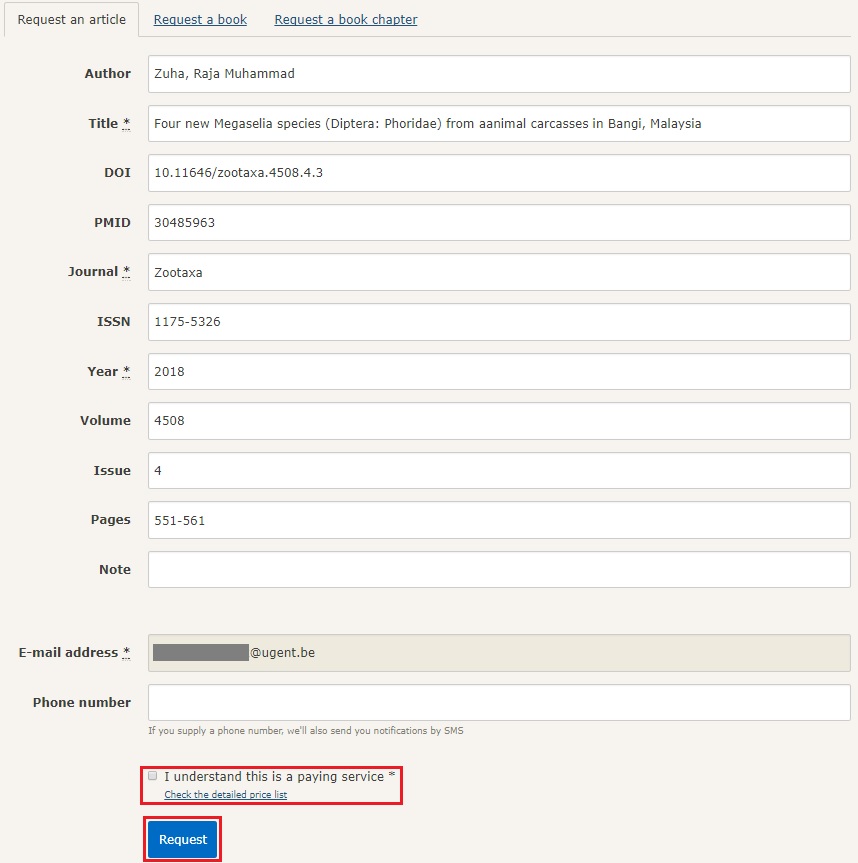 screenshot of interlibrary loan scan request